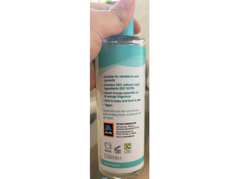 Mamia Baby Hair & Body Wash, Sweet Orange, 250 mL