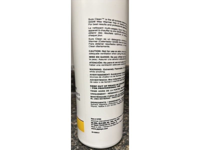 GiGi Sure Clean All Purpose Surface Cleaner, 16 fl oz/473 mL