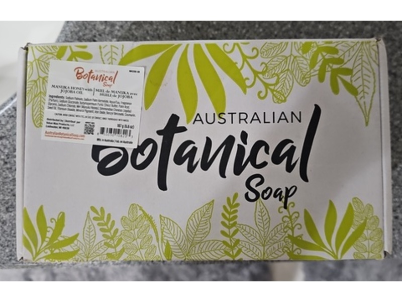Australian Botanical Soap Bar Soap, Manuka Honey Jojoba Oil, 6.6 oz/187 g, Pack Of 4