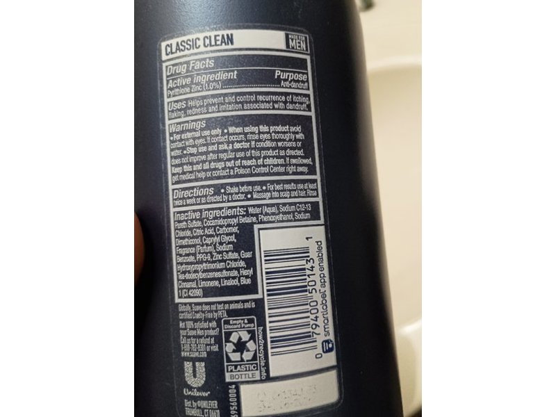 Suave Men 2 in 1 Anti Dandruff Shampoo & Conditioner, 40 fl oz/1.18 L, Pack Of 2