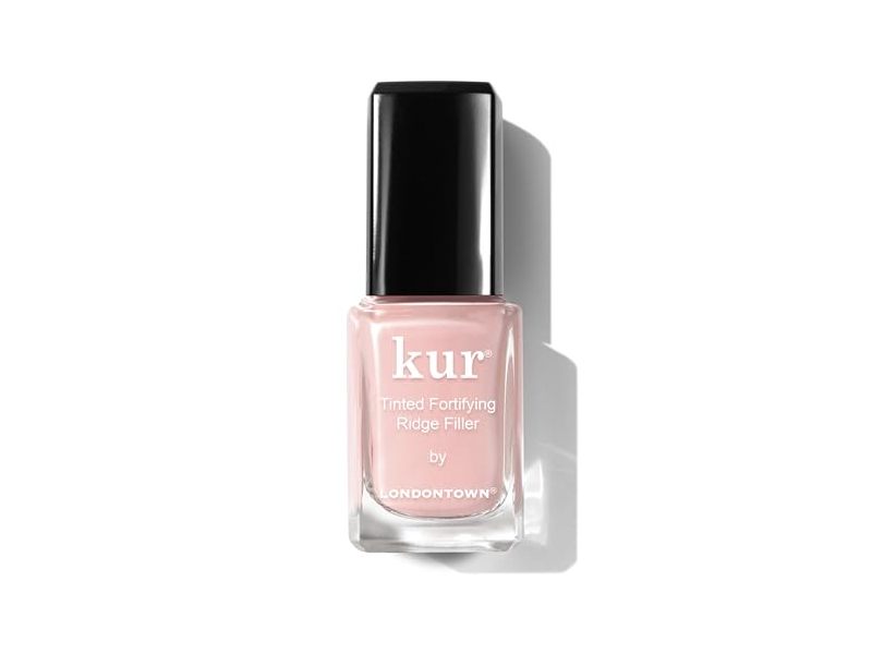LondonTown Kur Tinted Fortifying Ridge Filler, Petal Pink, 0.4 fl oz/12 mL