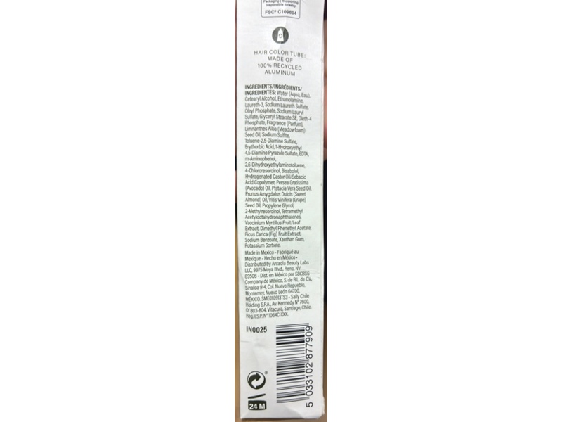 Ion Permanent Cream Hair Color, Sparkling Raspberry 5VR, 2.95 oz/58.2 g