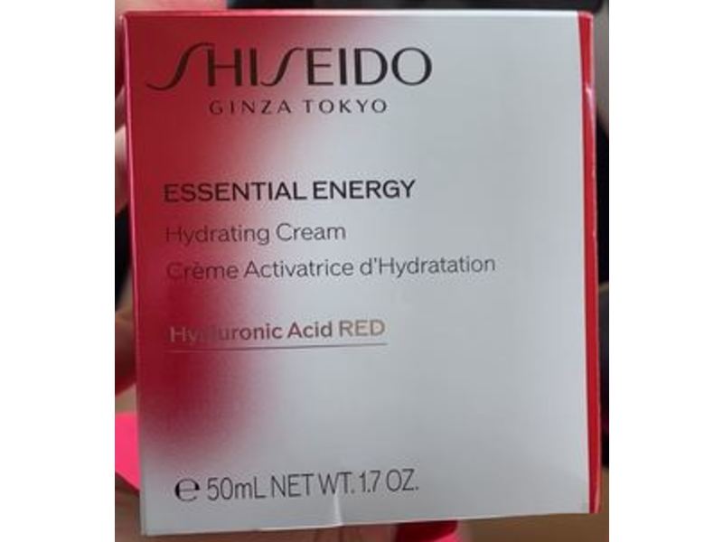 Shiseido Essential Energy Hydrating Day Cream, Hyaluronic Acid Red, 1.7 oz/50 mL