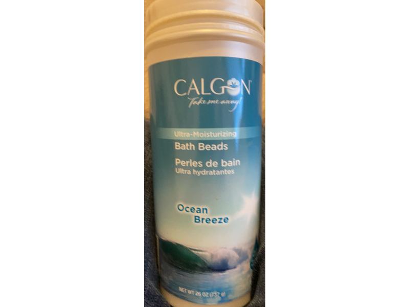Calgon Ultra-Moisturizing Bath Beads, Ocean Breeze, 26 oz/737 g
