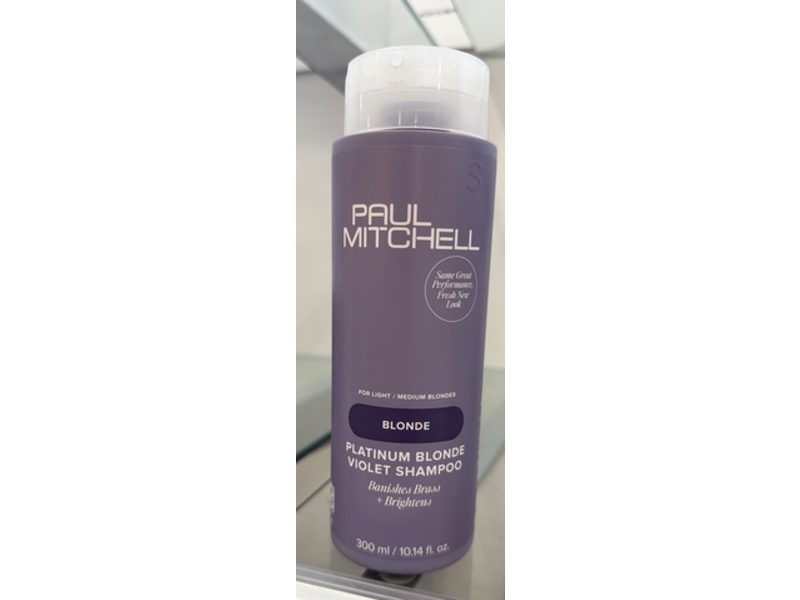 Paul Mitchell Platinum Blonde Violet Shampoo, Light/Medium Blondes, 10.14 fl oz/300 mL