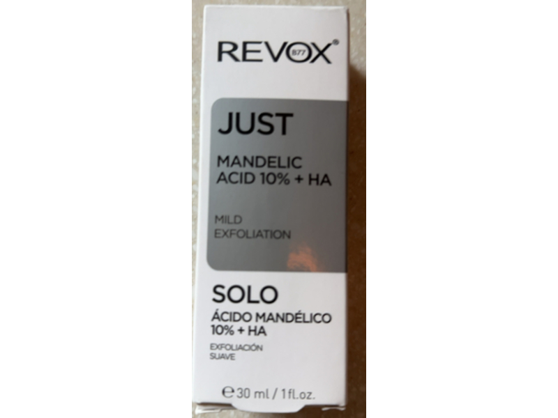 Revox B77 Just Mandelic Acid + Hyaluronic Acid Mild Exfoliation Face Serum, 1 fl oz/30 mL