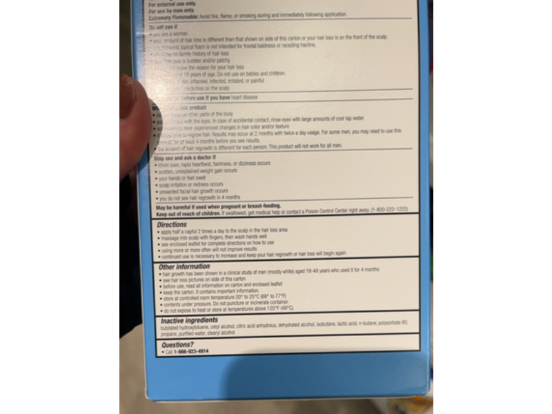 Up & Up Hair Regrowth Treatment, Minoxidil Topical Aerosol 5%, 2.11 oz/60 g