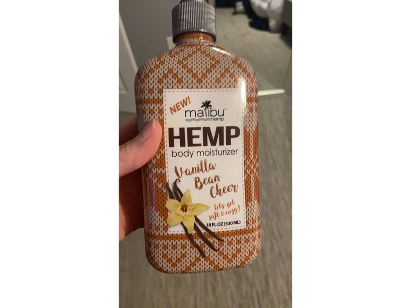 Malibu Hemp Very Merry Hemp Body Moisturizer - Holiday Scent (Vanilla Bean Cheer (2 Pack))