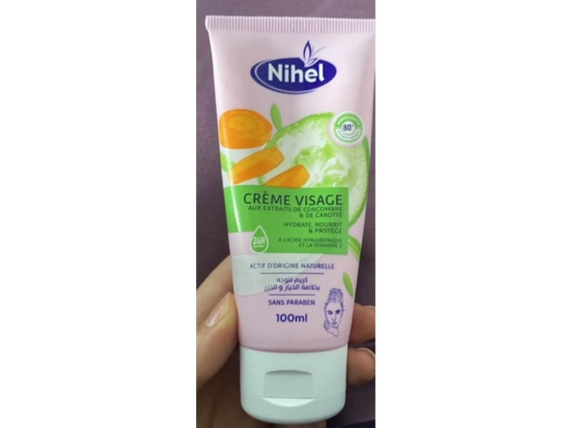 Nihel Face Cream, Cucumber & Carrot, 100 mL