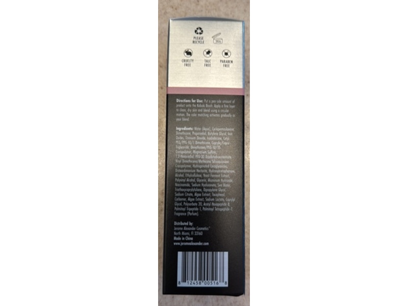Jerome Alexander My Color Self-Adjusting Foundation, Light, 1 fl oz/30 mL