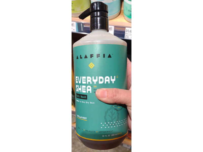 Alaffia Every Day Shea Body Wash, Unrefined Shea Butter, 32 fl oz/950 mL