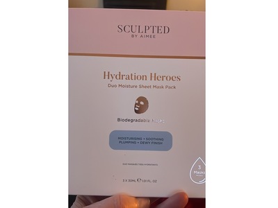 Sculpted By Aimee Hydration Heroes Sheet Mask, 1.01 fl oz/30 mL, 3 Count