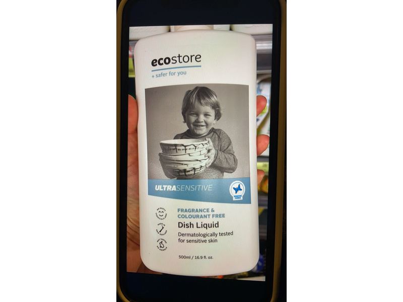 Ecostore Ultrasensitive Dish Liquid, 16.9 fl oz/500 mL