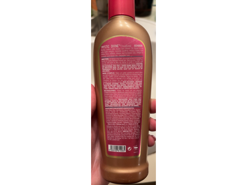 Mystic Divine Creations Styling Lotion, Argan & Monoi Oils, 8.5 fl oz/251 mL