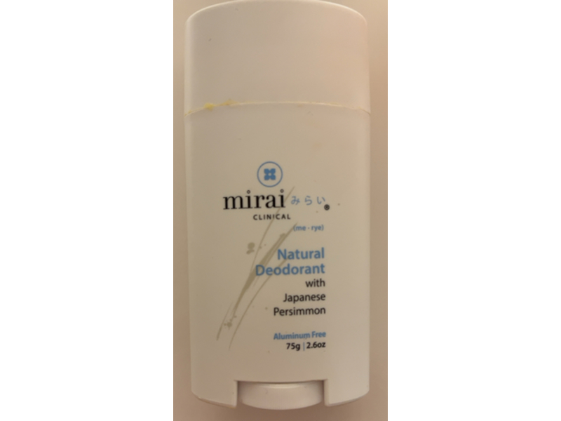 Mirai Clinical Natural Deodrant, Japanese Persimmon, 2.6 oz/75 g