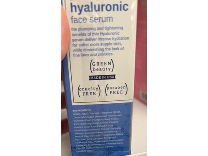 Habit Botanicals Hyaluronic Acid Face Serum, Plumping, 1 fl oz/30 mL