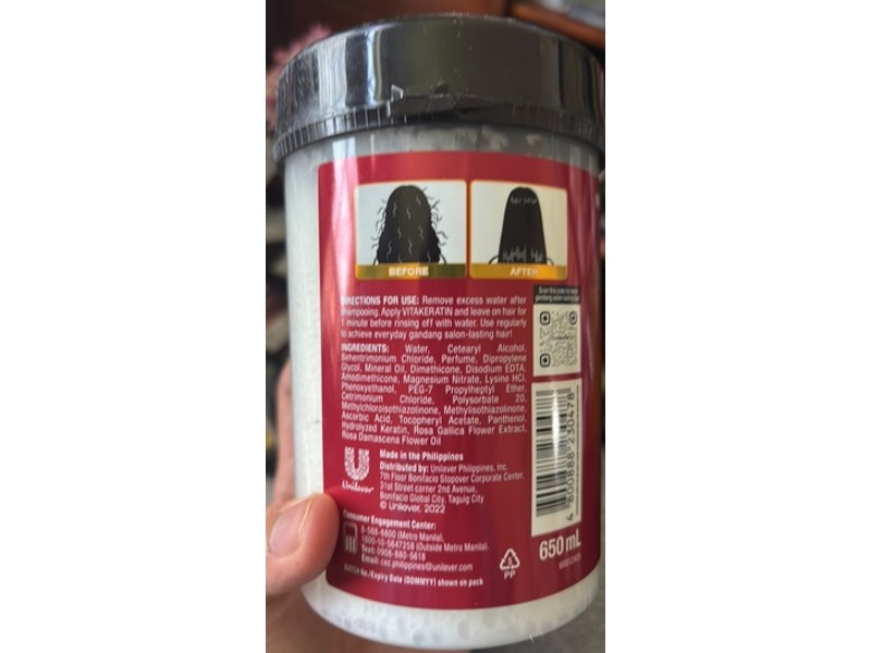 Vita Keratin Color Shine Salon Daily Treatment, 650 mL