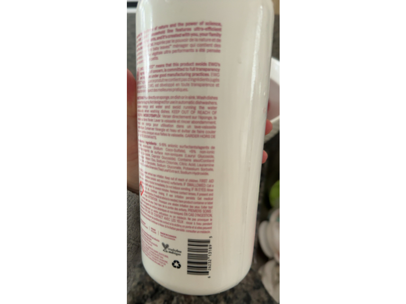 Attitude Baby Bottle Dishwashing Liquid, Unscented, 33.8 fl oz/1 L