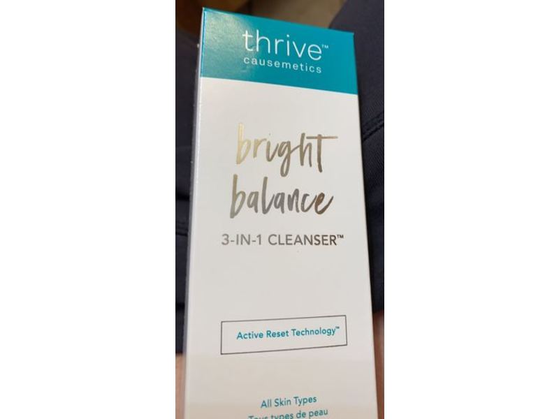 Thrive Causemetics Bright Balance 3-In-1 Cleanser, 5 fl oz/148 mL
