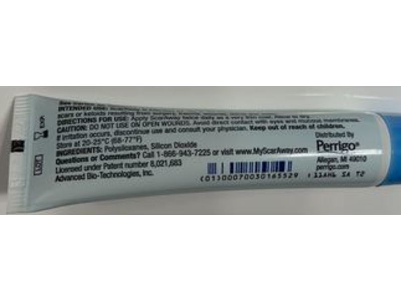 Perrigo Scar Away Silicone Scar Gel, 0.35 oz/10 g