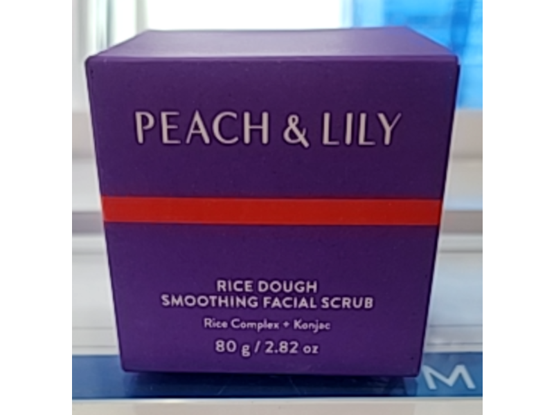 Peach & Lily Rich Dough Smoothing Facial Scrub, Rice Complex + Konjac, 2.82 oz/80 g