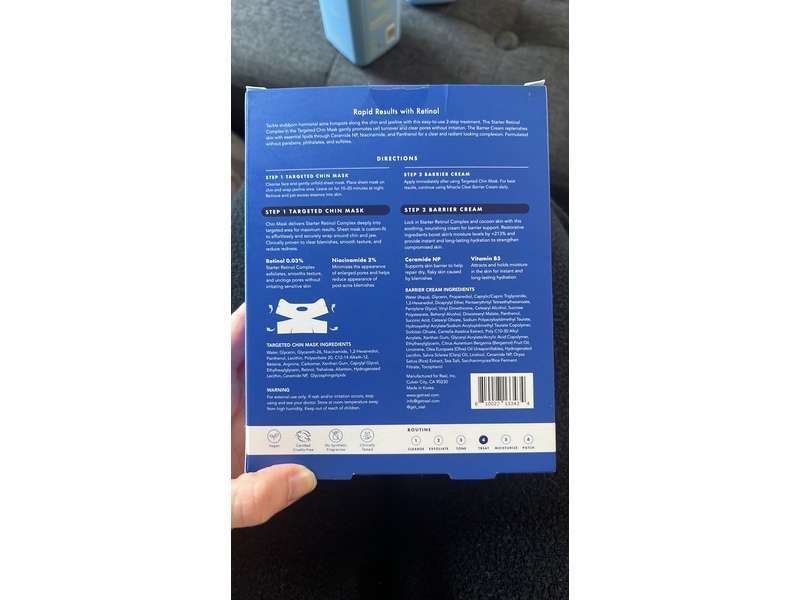 Rael Beauty Miracle Clear Retinol Chin Mask & Barrier Cream, 0.57 fl oz/17mL, Pack Of 5