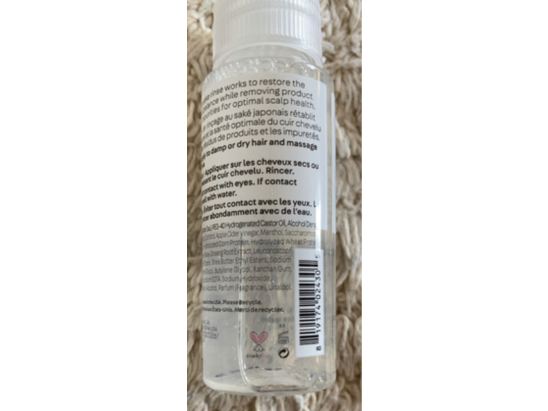 Nature Lab Tokyo Perfect Clean Scalp Balancing Sake Rice, sake Water & Rice Water, 0.67 fl oz/20 mL