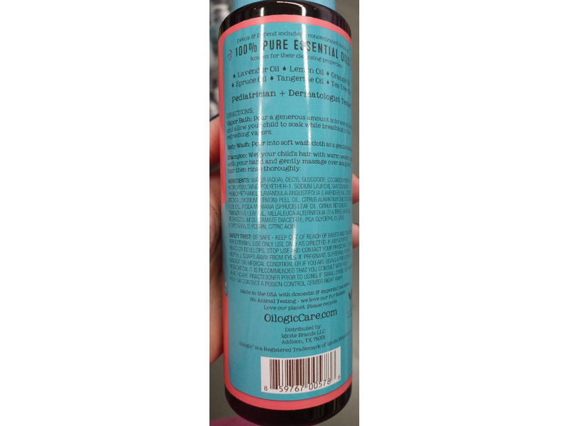 Oilogic Oil My Goodness Kids Detox & Defend 3-In-1 All Over Body Wash, Tea Tree Orange, 16.6 fl oz / 490 ml