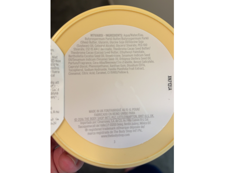 The Body Shop Softening Body Butter, Vanilla Chai, 6.75 oz/192 g