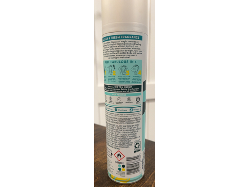 Batiste Dry Shampoo, Original, 7.62 oz/216 g