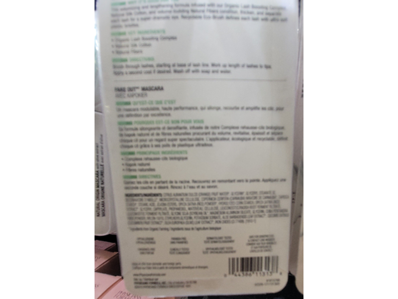 Physicians Formula Organic Wear Fake Out Mascara, Black, 0.26 oz/13 g