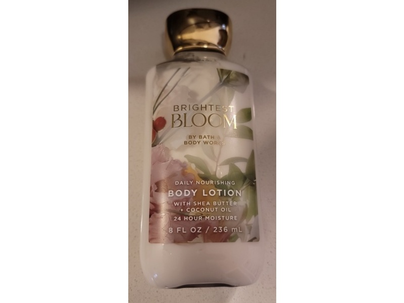 Bath & Body Works Brightest Bloom Daily Nourishing Body Lotion, Shea Butter + Coconut Oil, 8 fl oz/236 mL, Pack Of 2