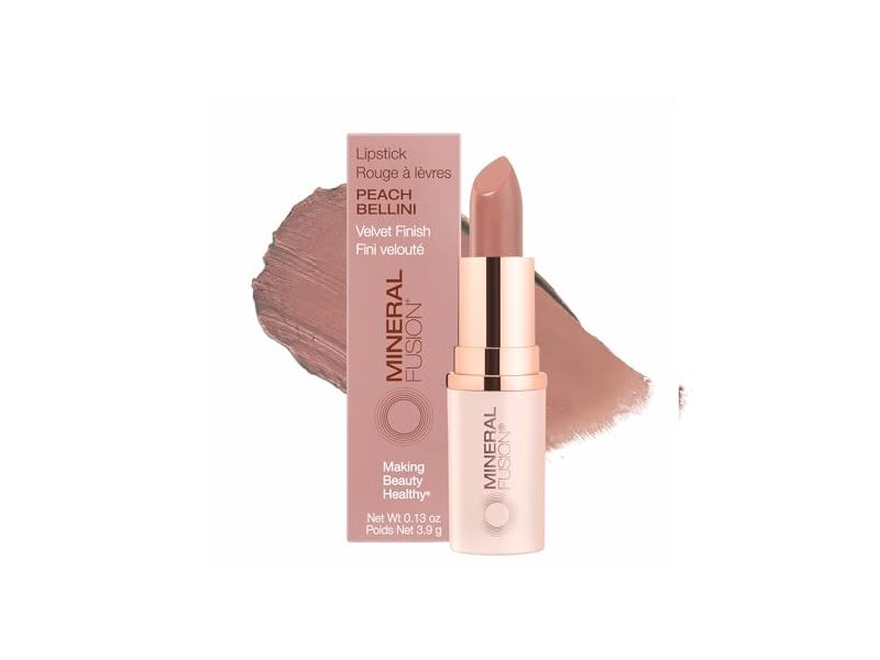 Mineral Fusion Long-Lasting Lipstick, Peach Bellini, 0.13 oz/3.9 g