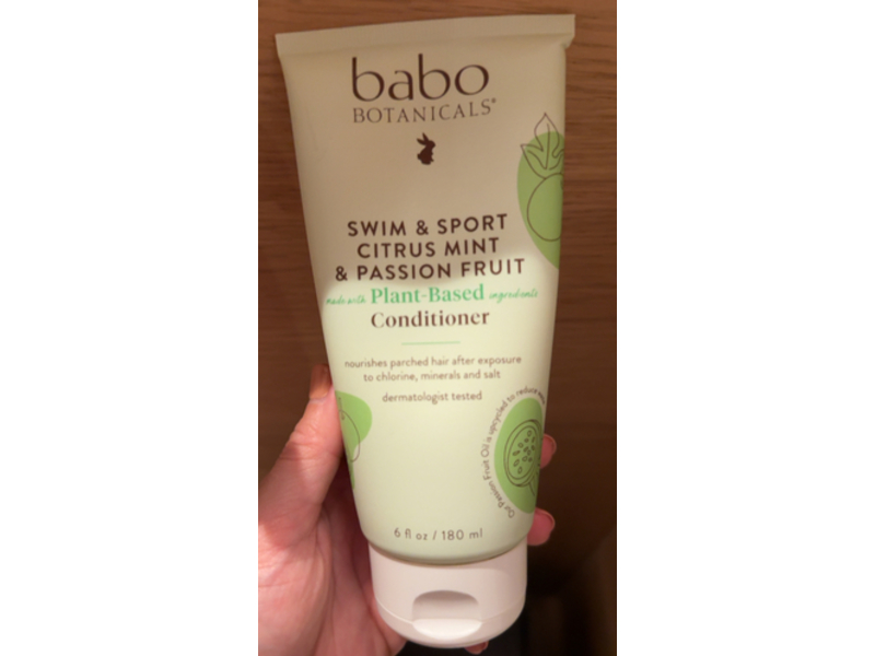 Babo Botanicals Swim & Sport Conditioner, Citrus Mint & Passion Fruit, 6 fl oz/180 mL