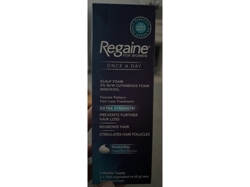 Regaine For Women Once A Day Scalp Foam, 73 mL