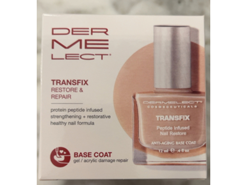 Dermelect Transfix Nail Restore Base Coat, 0.4 fl oz/12 mL