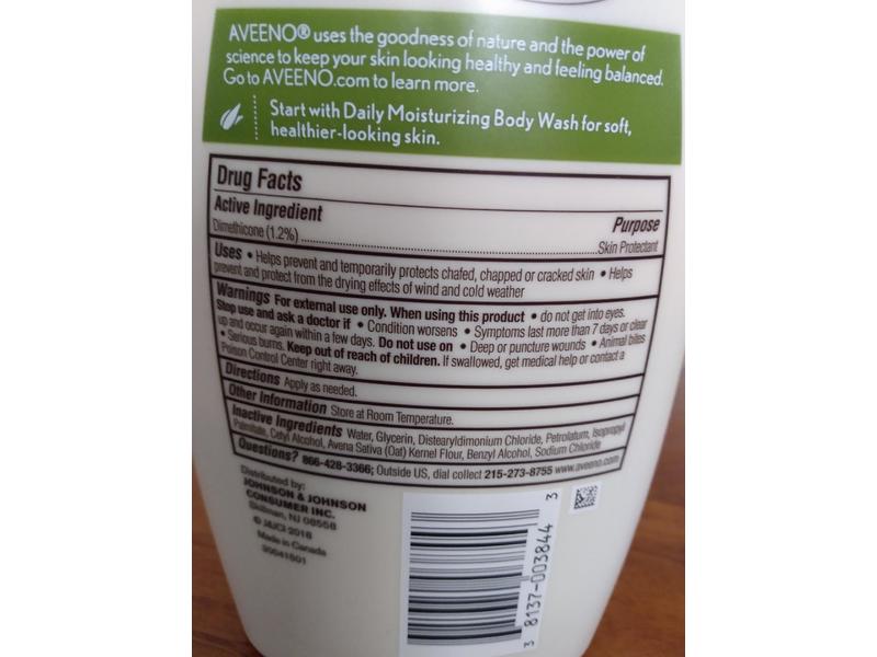 Aveeno Daily Moisturizing Body Lotion, Fragrance-Free, 18 fl oz/532 mL