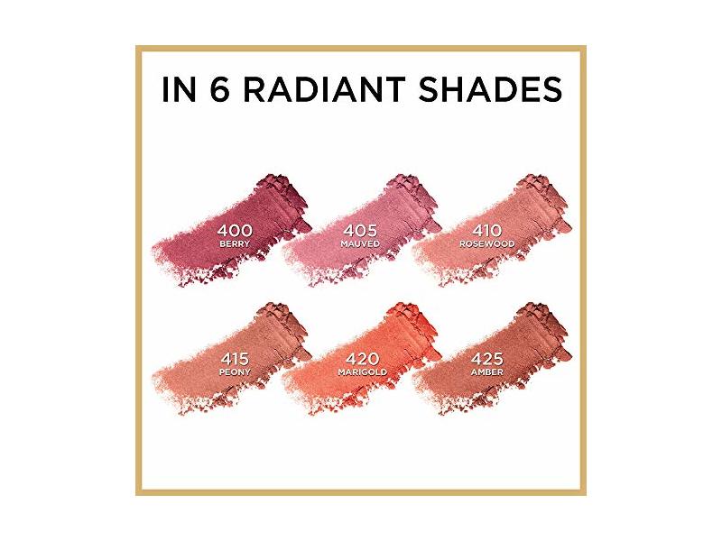 L'Oreal Paris Age Perfect Radiant Satin Blush, Camellia Oil, 400 Berry, 0.31 oz/9 g