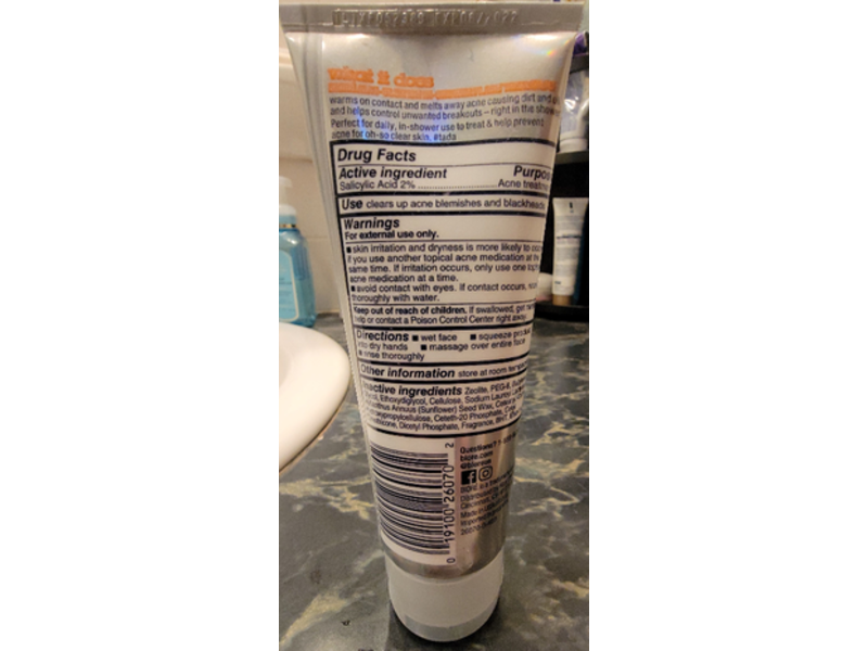 Biore Anti-Blemish In-Shower Flash Treatment, 4.5 oz/127 g, Pack of 2