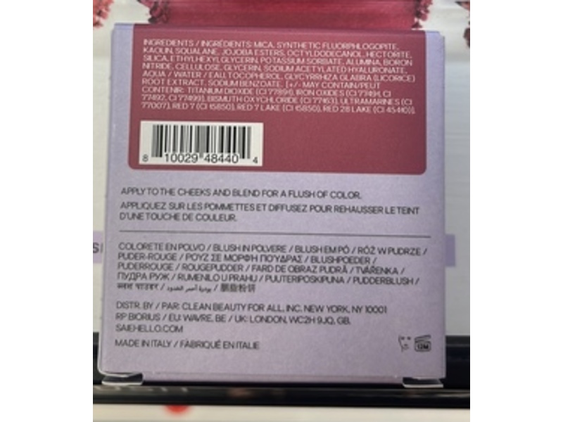 Saie SuperSuede Radiant Blush Powder, Frutti, 0.10 oz/3 g