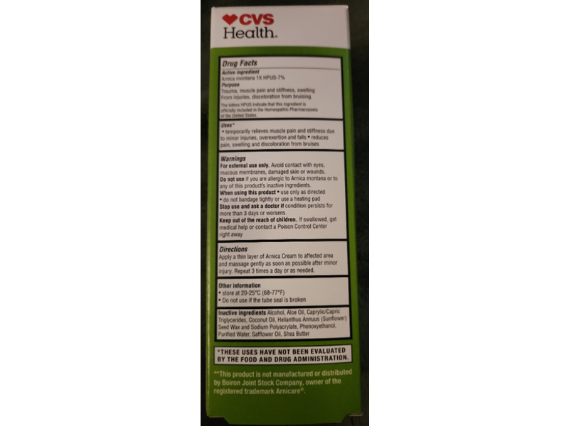 CVS Health Arnica Cream, 2.5 oz/70 g