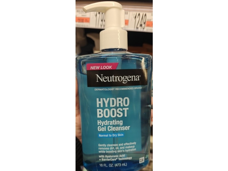 Neutrogena Hydro Boost Hydrating Gel Cleanser, Hyaluronic Acid, 16 fl oz/473 mL