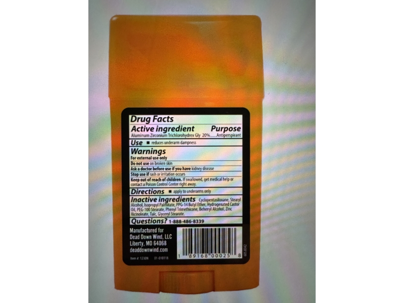 Dead Down Wind Antiperspirant + Deodorant, 2.25 oz/64 g