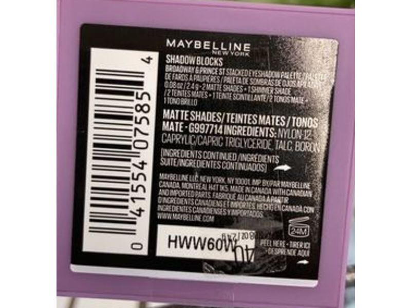Maybelline Shadow Blocks Eyeshadow Palette, Broadway & Prince St, 0.08 oz