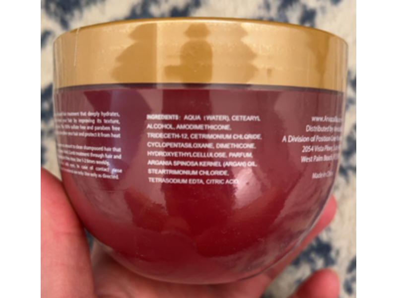 Arvazallia Hydrating Mask, Argan Oil, 8.45 fl oz/250 mL