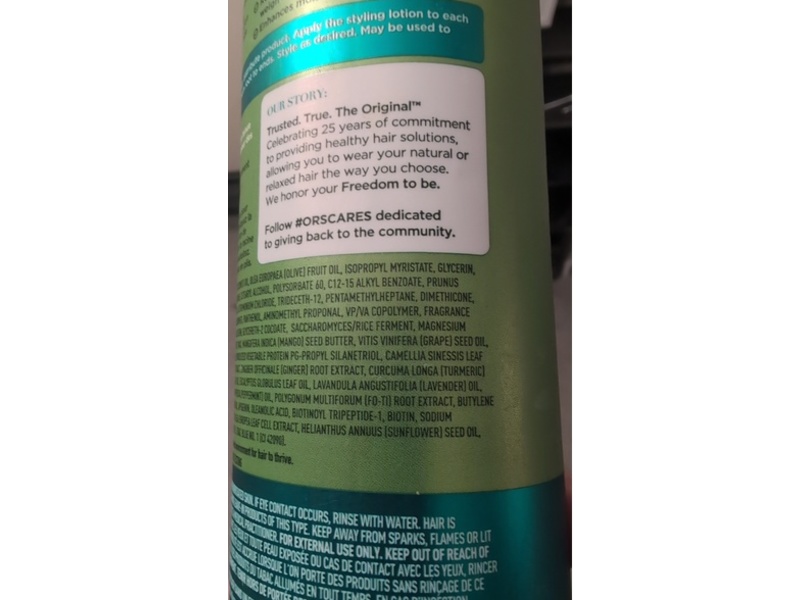 ORS Moisture Super Moisturizing Daily Styling Lotion, Olive Oil, 16 fl oz/473 mL