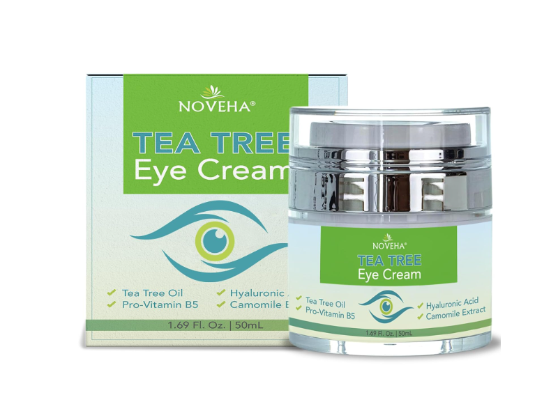 Noveha Eye Cream, Tea Tree, 1.69 fl oz/50 mL