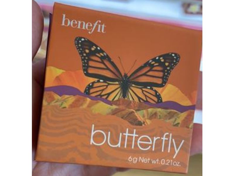 Benefit Cosmetics Blush, Butterfly Golden Orange Blush, 0.21 oz/6 g