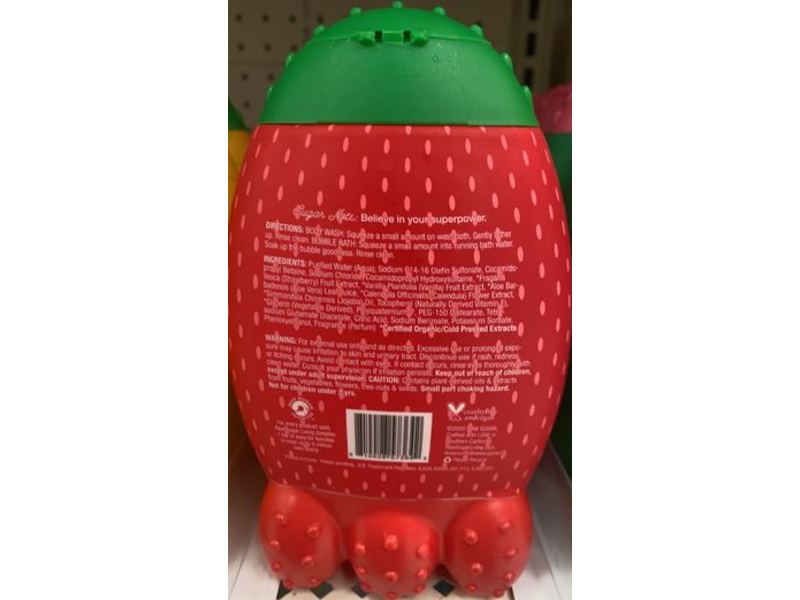 Raw Sugar Kids Bubble Bath + Body Wash, Strawberry Vanilla, 12 fl oz/354 mL