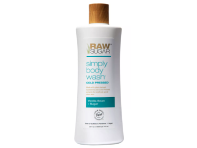 Raw Sugar Simply Body Wash, Vanilla Bean + Sugar, 25 fl oz/750 mL